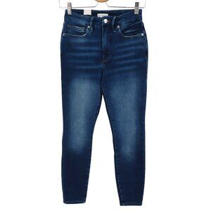 Good American Womens 6 28 Good Legs Crop Blue Denim Jeans Skinny NEW No Tag